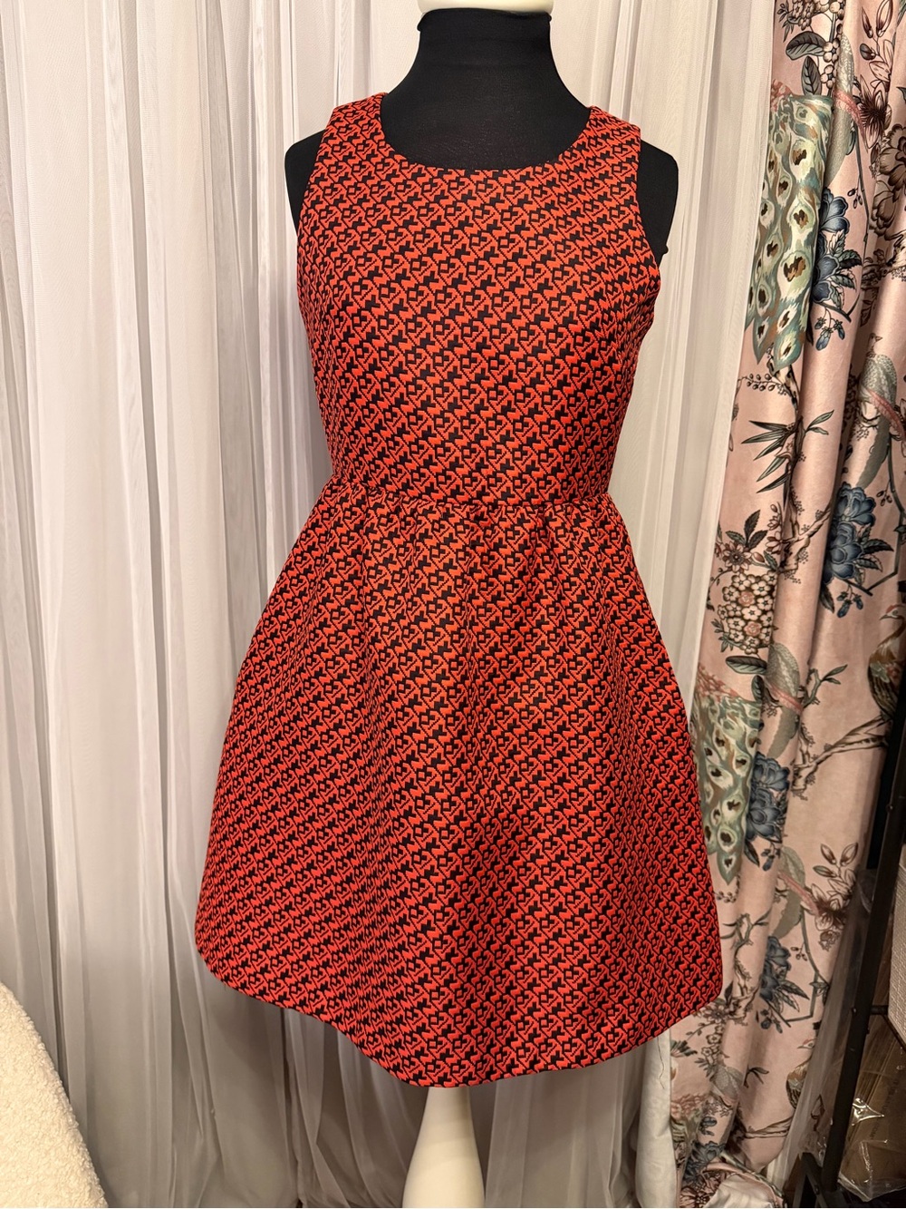 🌟 AS SEEN ON GLEE! 🌟 Anthropologie Lili Wang Geo Jacquard Dress - EEUC